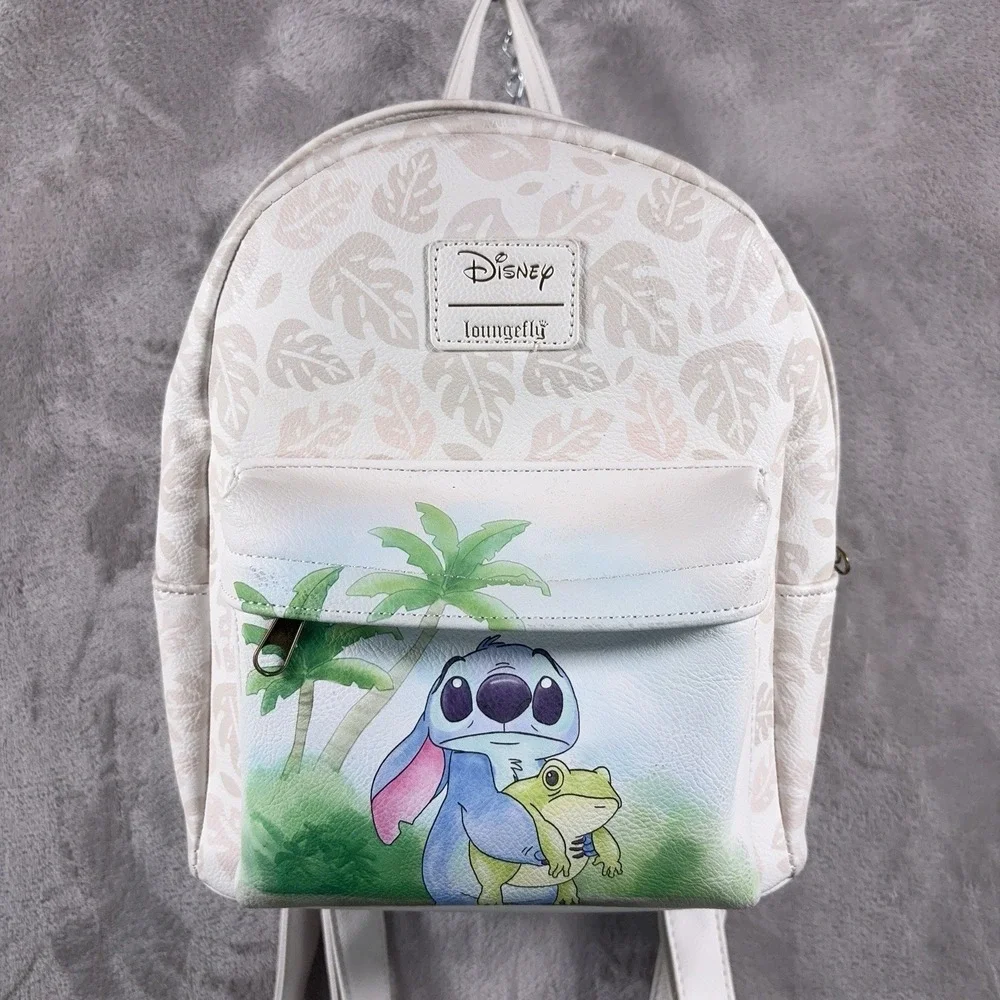Loungefly Disney Lilo & Stitch Frog Mini Backpack Angel Scrump Tropical